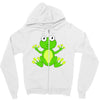 frog cute Zipper Hoodie
