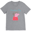 peppa pig grandma pig V-Neck Tee