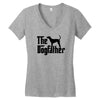 the dogfather bluetick coonhound Women's V-Neck T-Shirt