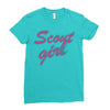scout girl Ladies Fitted T-Shirt