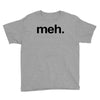 meh geek nerd t shirt funny humor retro Youth Tee