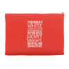 white christmas Accessory Pouches