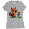 rocket around the Ladies Fitted T-Shirt