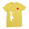 banksy style Ladies Fitted T-Shirt