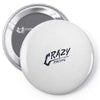 crazy racing Pin-back button