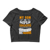 My Son Is Super Awesome His Momma Crop Top