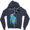uberpup hey brain cakes! Zipper Hoodie