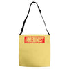 meninist hashtag Adjustable Strap Totes