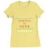 Winter (a217) Ladies Fitted T-Shirt