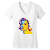 pop art marilyn monroe Women's V-Neck T-Shirt