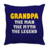 father's day grandpa gift funny grandpa shirt birthday gift for grandp Throw Pillow