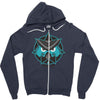 mustache animal Zipper Hoodie