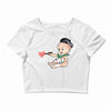 Cute Baby Painter's Dad Love Crop Top