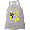 happy wife happy life Racerback Tank