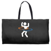 portal hula hooping with portals Weekender Totes
