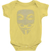 v for vendetta mask guy fawkes cool girls womens cotton t shirt dw01 Baby Bodysuit