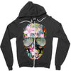 Summer Skull Zipper Hoodie