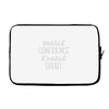 inhale confidence exhale doubt Laptop sleeve