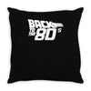back to the 80's, funny retro Throw Pillow
