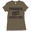 progress not perfection Ladies Fitted T-Shirt