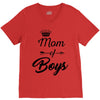 mom of boys V-Neck Tee