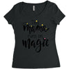 This Mama Runs on Magic Women's Triblend Scoop T-shirt