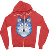 the wolf Zipper Hoodie
