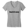 beautifull woman Women's V-Neck T-Shirt