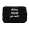 whatever sprinkles your donuts Laptop sleeve