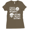 work like a captain party like a pirate Ladies Fitted T-Shirt