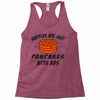 waffles are just pancakes with abs Racerback Tank