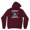 technically, the glass is always full Unisex Hoodie
