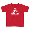 body under construction road sign Toddler T-shirt