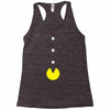 funny 80s pacman 'eating buttons' Racerback Tank
