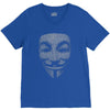 v for vendetta mask guy fawkes cool girls womens cotton t shirt dw01 V-Neck Tee