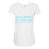 gaming goddess you may bow before me Maternity Scoop Neck T-shirt