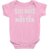 size does matter Baby Onesie