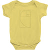 golden spiral Baby Bodysuit