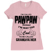 I'm Called Pawpaw Because  I'm Way Too Cool To Be Called Grandfather Ladies Fitted T-Shirt