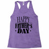 happy father day greeting Racerback Tank