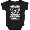 Never Underestimate The Strength Of A Lung Cancer Warrior Baby Bodysuit