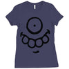 monster face (2) Ladies Fitted T-Shirt