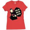 old school dj Ladies Fitted T-Shirt