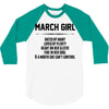 March Girl Hated By Many 3/4 Sleeve Shirt