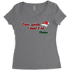 dear santa, i want it all Women's Triblend Scoop T-shirt