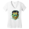 vintage frankenstein mask Women's V-Neck T-Shirt