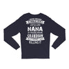Super Cool Nana Of A Freaking Awesome Grandson Long Sleeve Shirts