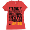 Strong Independent Motivated Aries Ladies Fitted T-Shirt