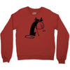 cat and wine Crewneck Sweatshirt