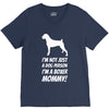 not just a dog person i'm a boxer mommy! V-Neck Tee